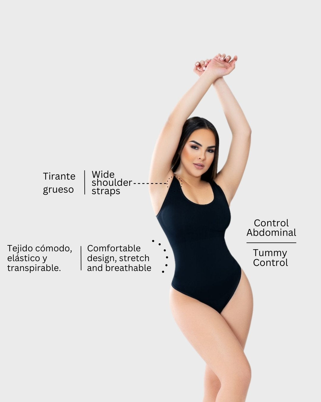 BLACK BODY SHAPER ANASTASIA – LUXO BOUTIQUE