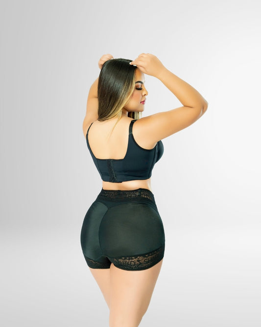 invisible buttock lift short with tummy tuck and tummy control