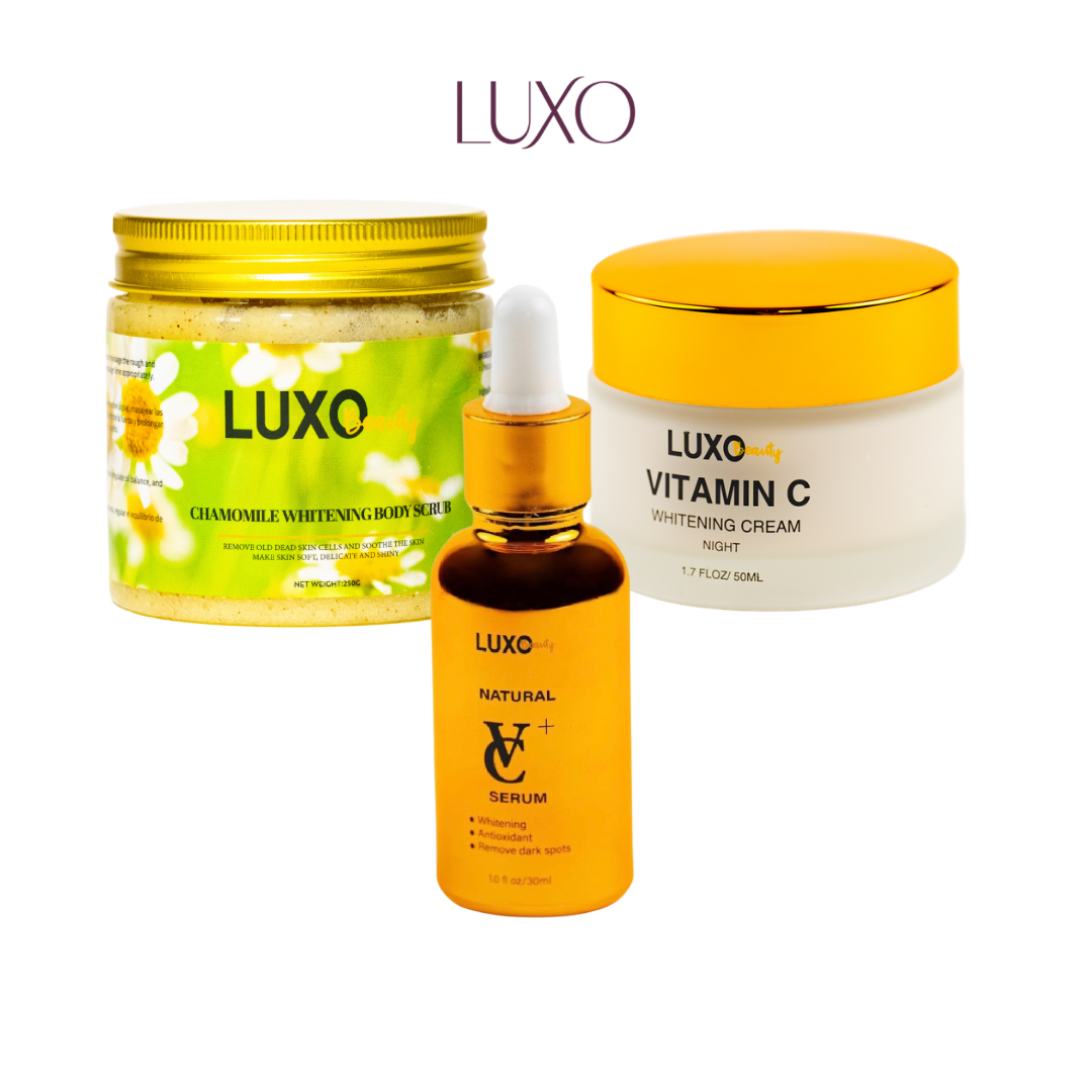 Exfoliante, Crema y Suero Vitamina C