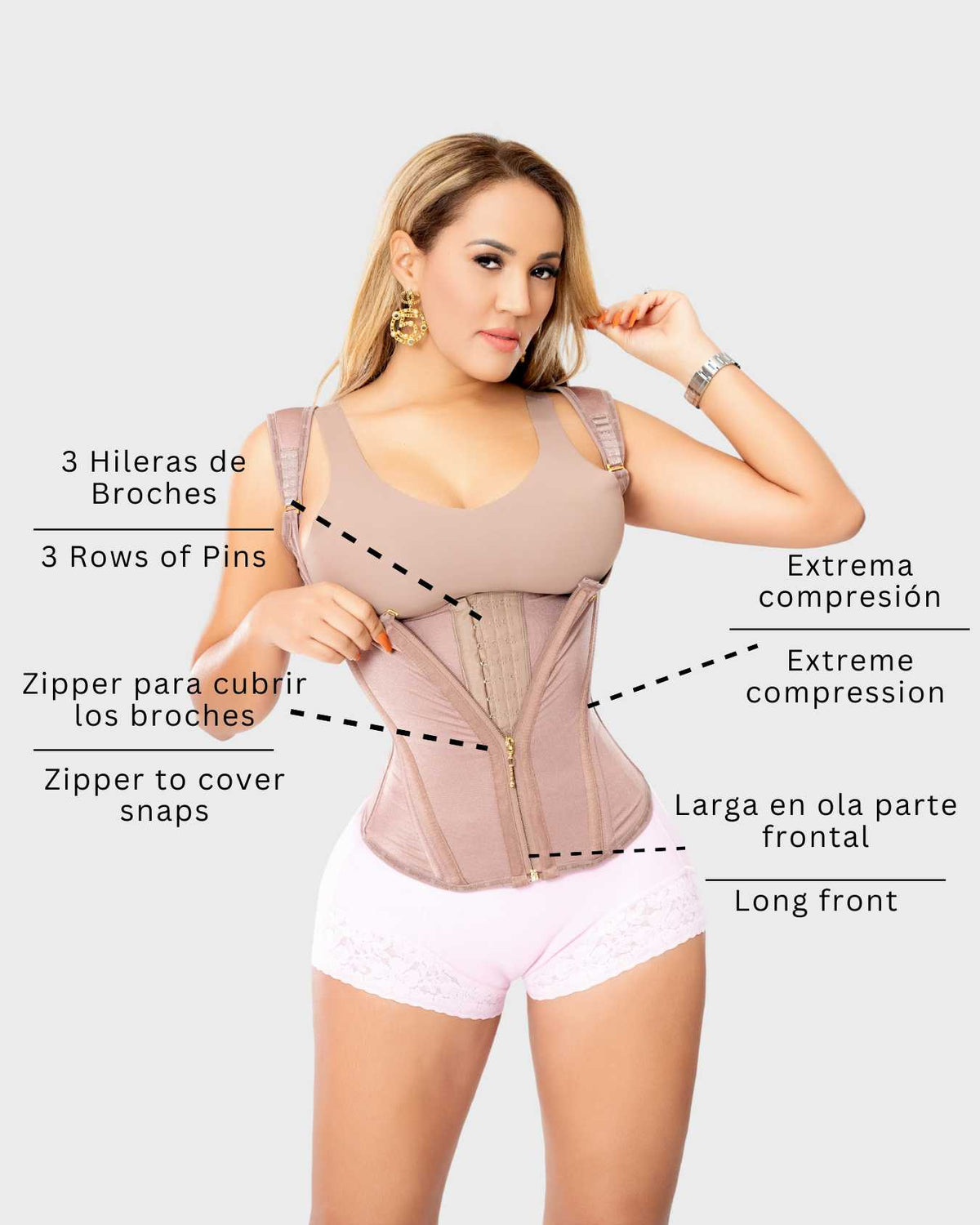 Faja Dafany chaleco moldeador
