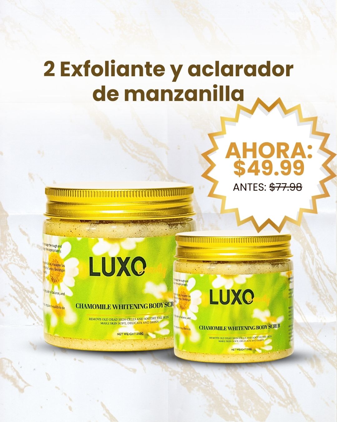 2 exfoliantes aclaradores